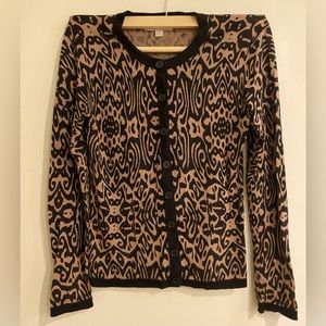Carolyn Taylor cardigan tribal vibe size smalll